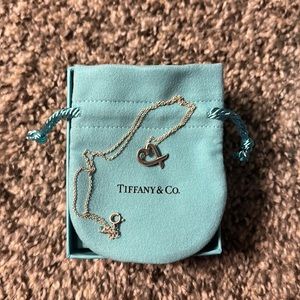 Like New Tiffany & Co. Loving Heart Pendant Necklace